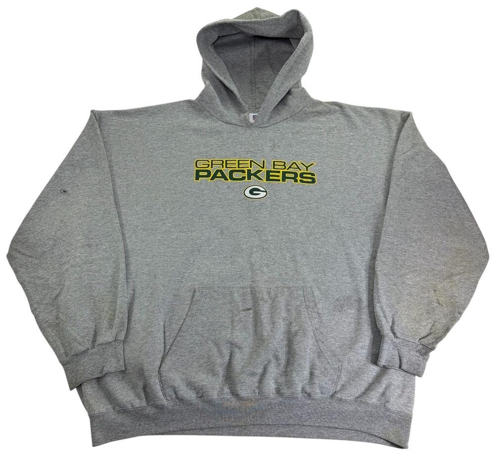 Vintage y2k Green Bay Packers Hoodie Men's 3XL NFL Pullover Football Sweatshirt
